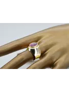 Vintage Ring Amethyst 14 Karat Gelbgold vrc296y